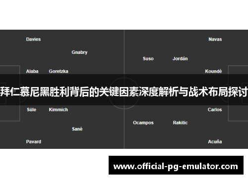 拜仁慕尼黑胜利背后的关键因素深度解析与战术布局探讨
